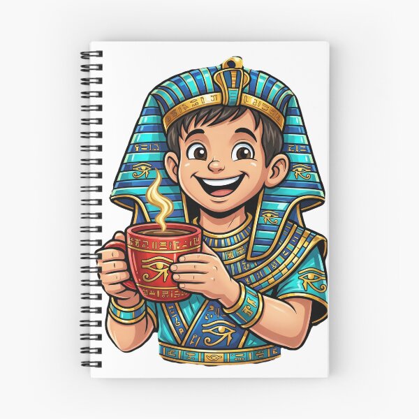 Item preview, Cute Egyptian Pharaoh Boy Holding Hot Coffee Mug designed and sold by GulfSignature.