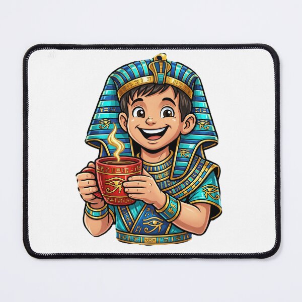 Item preview, Cute Egyptian Pharaoh Boy Holding Hot Coffee Mug designed and sold by GulfSignature.