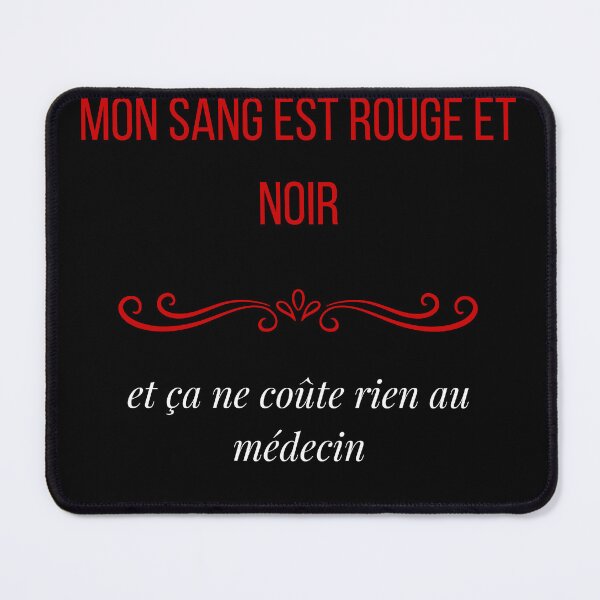 Item preview, My Blood Is Red and Black – Toulouse Rugby Humor designed and sold by Printlab_design.