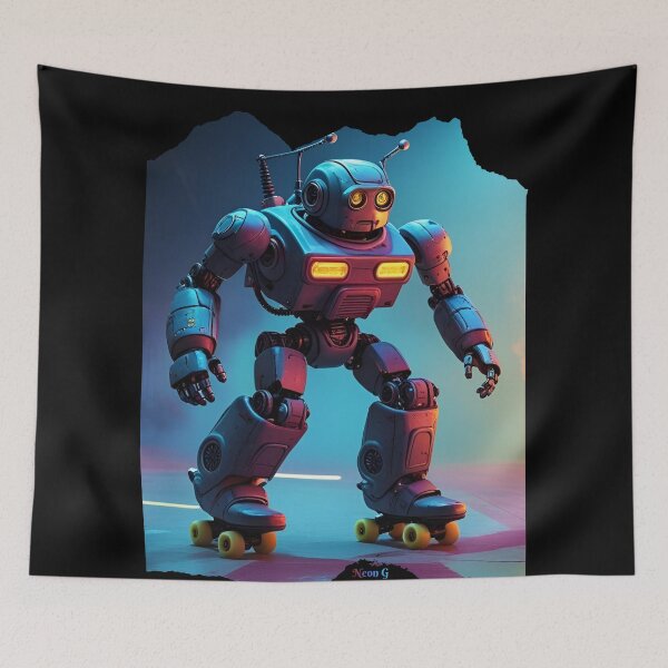 Item preview, Skater robot neon 6 designed and sold by Neon G.