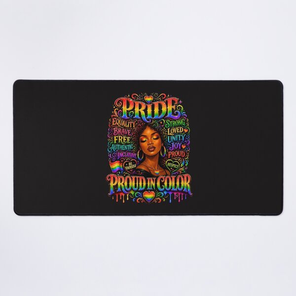 Item preview, Proud In Color Pride Month Rainbow Equality LGBTQ Ally Tee designed and sold by JerdbordinShop.