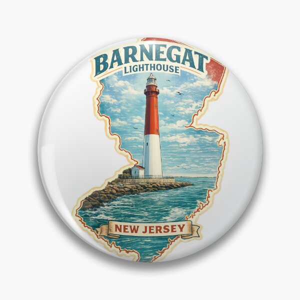 Item preview, Barnegat Lighthouse a Barnegat Lighthouse a Barnegat Lighthouse designed and sold by yunamaliskova.
