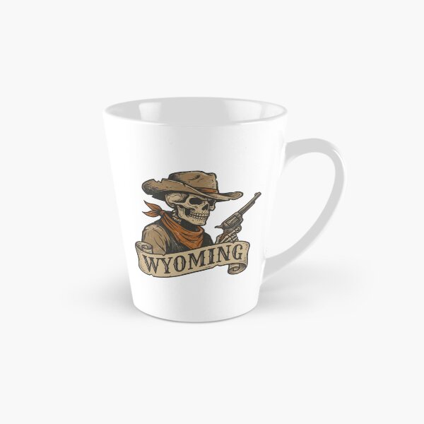 Item preview, Wyoming Spooky Skeleton Cowboy Western designed and sold by Milasneeze.