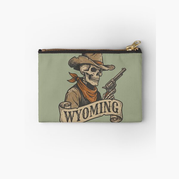 Item preview, Wyoming Spooky Skeleton Cowboy Western designed and sold by Milasneeze.