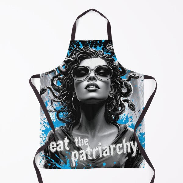 Item preview, Eat the Patriarchy Medusa Design – Feminist Statement Street Art Graphic designed and sold by ArcticFoxStudio.