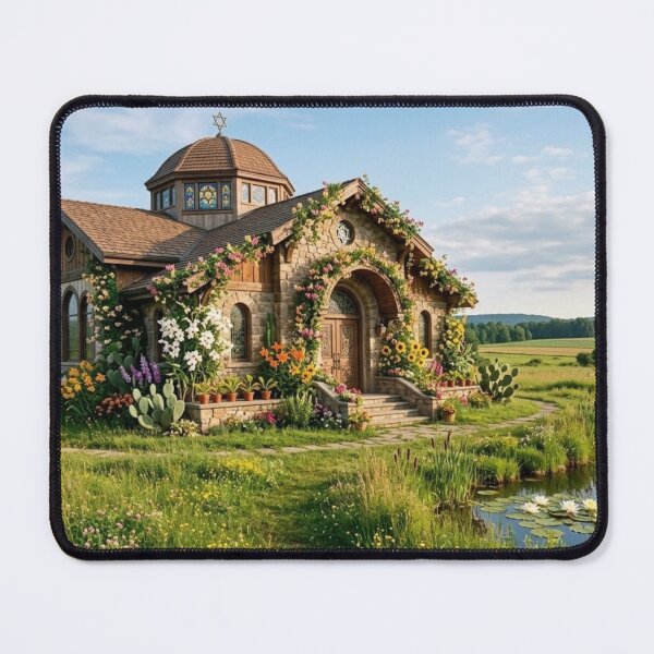 Item preview, Holy Synagogue in Captivating Enchanted Meadow designed and sold by Uniqueartai.