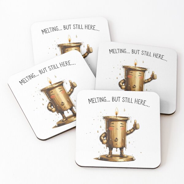 Item preview, Melting But Still Here Burnout Humor Funny Office Survival designed and sold by AQUILAKREO.