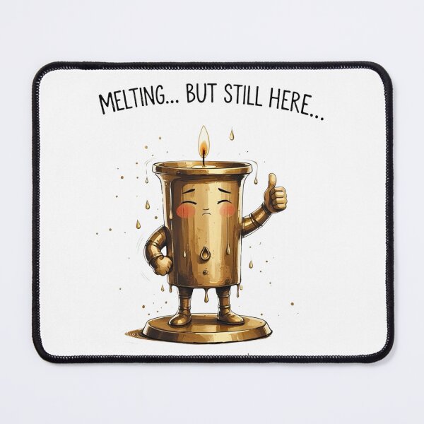 Item preview, Melting But Still Here Burnout Humor Funny Office Survival designed and sold by AQUILAKREO.