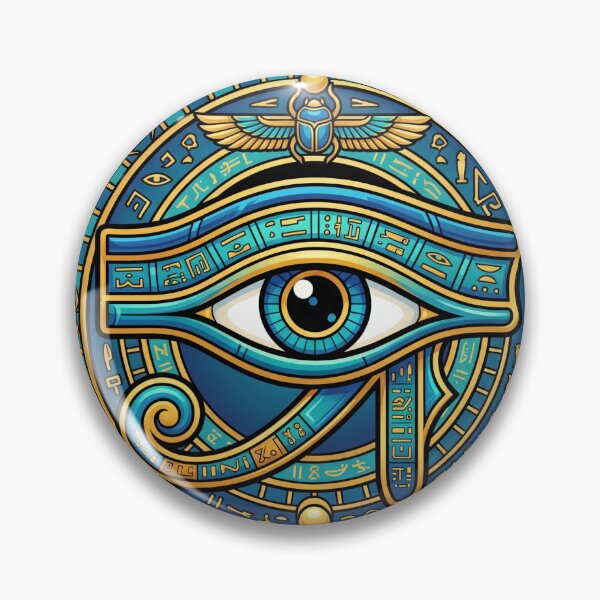 Item preview, Golden Eye of Horus, ancient egypt art, gold foil, protection symbol,  eye art designed and sold by GulfSignature.