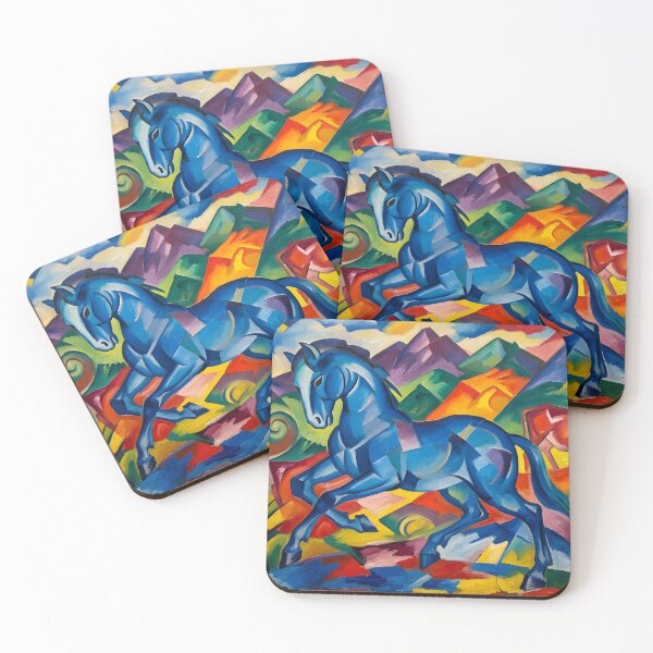 Item preview, Franz Marc Blue Horse – Expressionist Avant-Garde Animal Art designed and sold by GreatPeopleMind.