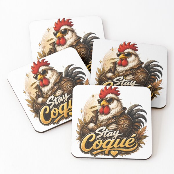 Item preview, Stay Coqué – Cool Rooster with Sunglasses Funny Chicken  designed and sold by AFI-Studio.