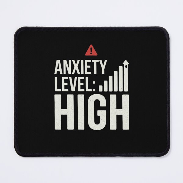 Item preview, Anxiety Level High Warning Sign Funny Stress Relatable designed and sold by Amr Darwish Graphic designer.