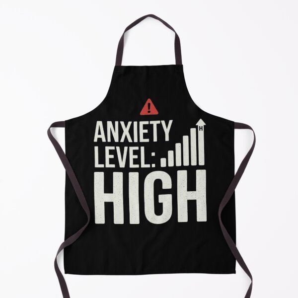 Item preview, Anxiety Level High Warning Sign Funny Stress Relatable designed and sold by Amr Darwish Graphic designer.