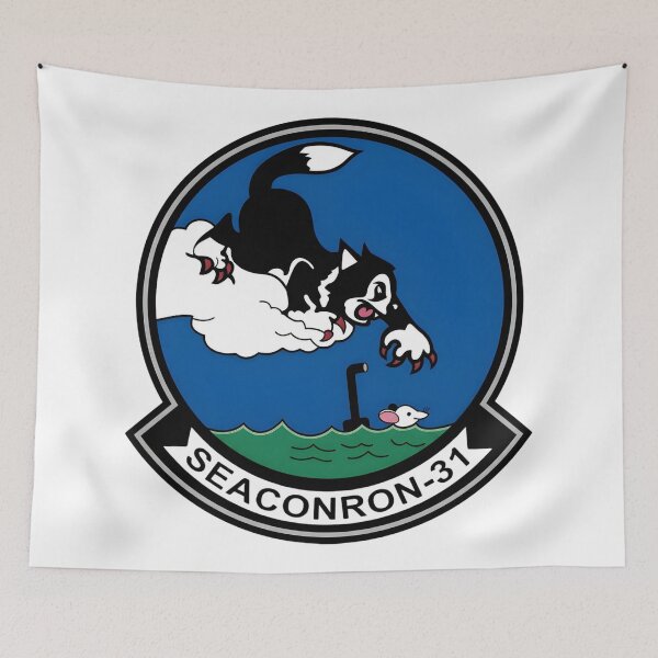 Item preview, Official Insignia of Sea Control Squadron 31 (VS-31) "Topcats" designed and sold by CharlieDesings.