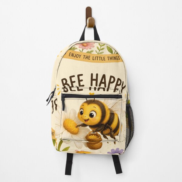 Item preview, Bee Happy Cute Bumble Bee Kawaii Flower Design designed and sold by Tidarat-27.