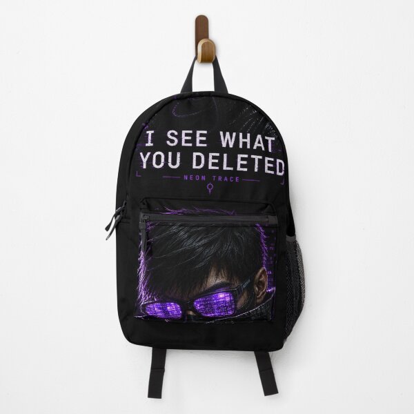 Item preview, Neon Trace – I See What You Deleted | Cyberpunk Detective Signature Design designed and sold by AFI-Studio.