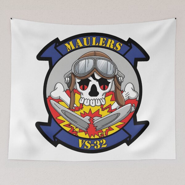 Item preview, Official Insignia of Sea Control Squadron 32 (VS-32) "Maulers" designed and sold by CharlieDesings.