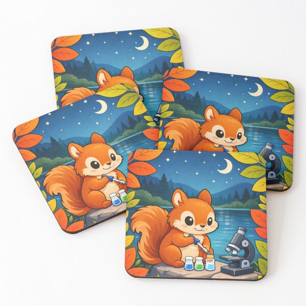 Item preview, Cute Squirrel Scientist Lab Tech Autumn Night Forest Science Lover Design | National Medical Laboratory Professionals Week Fall Nature Animal Microscope Art designed and sold by ClinicalHubs.