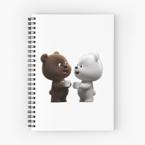 Item preview, Cute Bear Coffee Sticker PNG | Adorable Cartoon Bear Duo designed and sold by ashwin131.