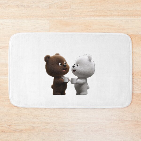 Item preview, Cute Bear Coffee Sticker PNG | Adorable Cartoon Bear Duo designed and sold by ashwin131.