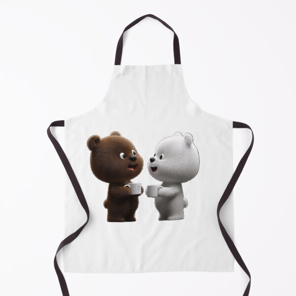 Item preview, Cute Bear Coffee Sticker PNG | Adorable Cartoon Bear Duo designed and sold by ashwin131.