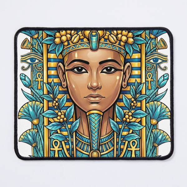 Item preview, Ancient Egypt Golden Mask – Tutankhamun Pharaoh Artwork designed and sold by GulfSignature.