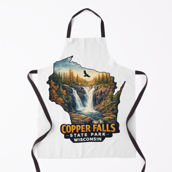 Item preview, Copper Falls Wisconsin Travel Retro State Park designed and sold by yunamaliskova.