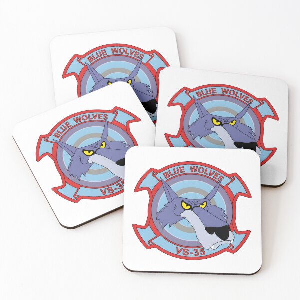 Item preview, United States Navy VS-35 "Blue Wolves" Squadron Patch Insignia designed and sold by CharlieDesings.