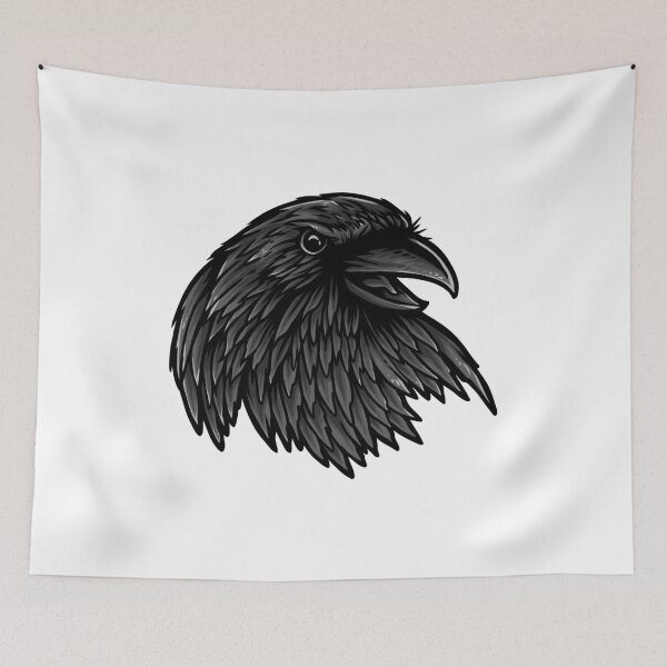 Item preview, Dark Rise of the Raven - Mystic Gothic Bird Art designed and sold by 1001T-Shirt.