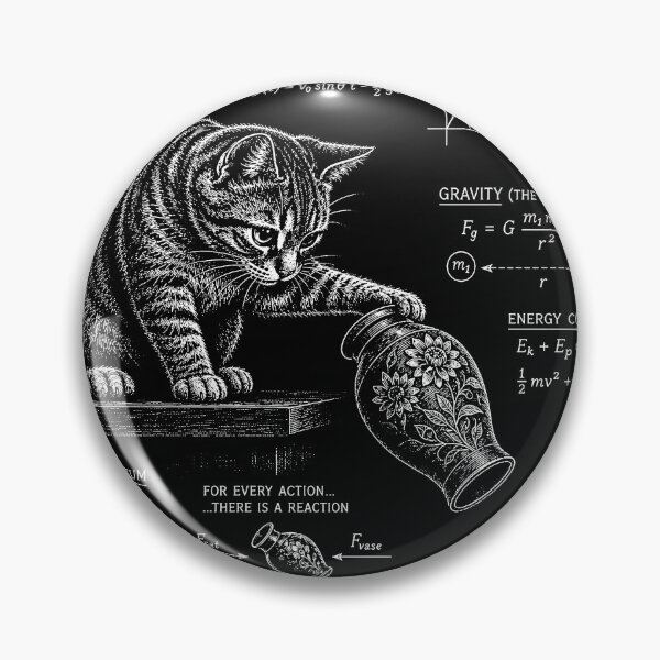 Item preview, Funny Cat Physics Humor What Cats Really Think Sarcastic designed and sold by will freed18.