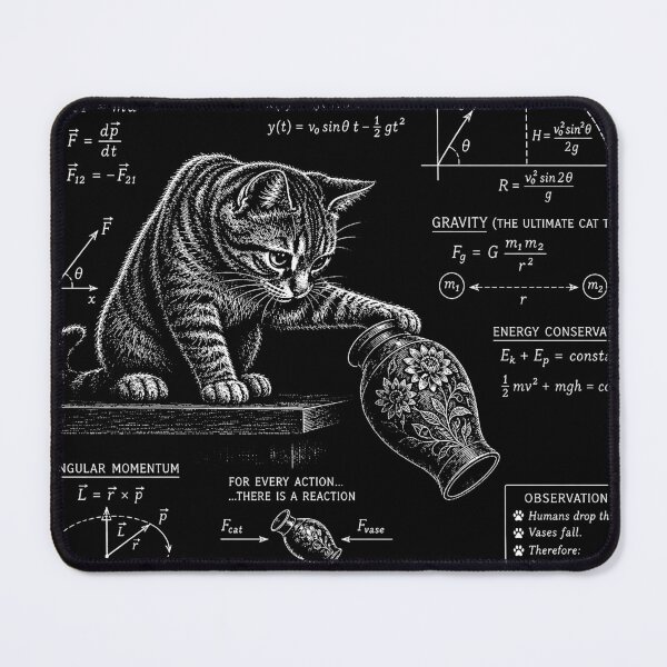 Item preview, Funny Cat Physics Humor What Cats Really Think Sarcastic designed and sold by will freed18.