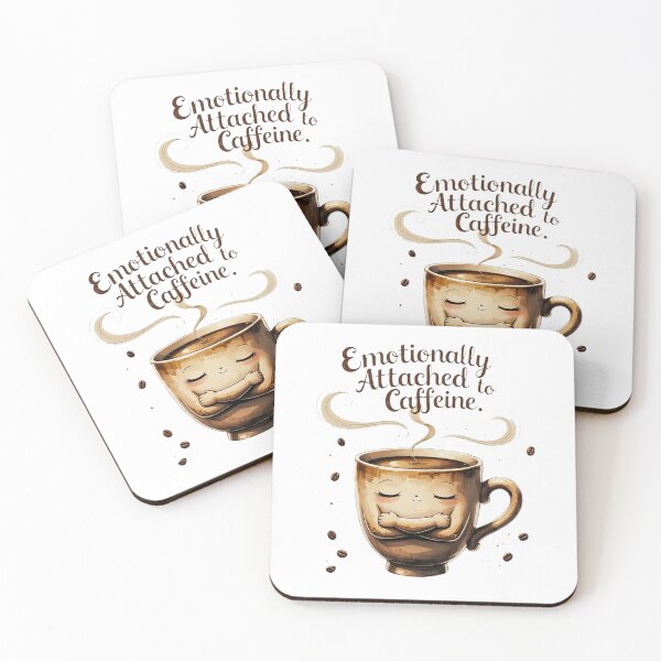 Item preview, Emotionally Attached To Caffeine Burnout Coffee Humor designed and sold by AQUILAKREO.