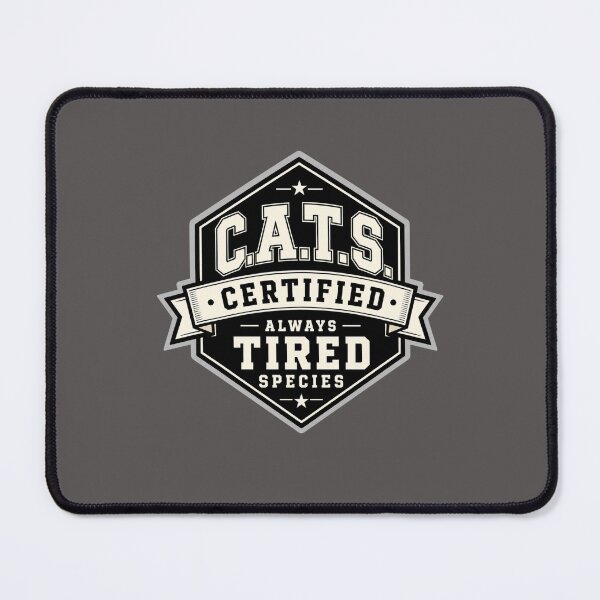 Item preview, Certified Always Tired Species Funny Badge Typography Design designed and sold by Mindworx21.