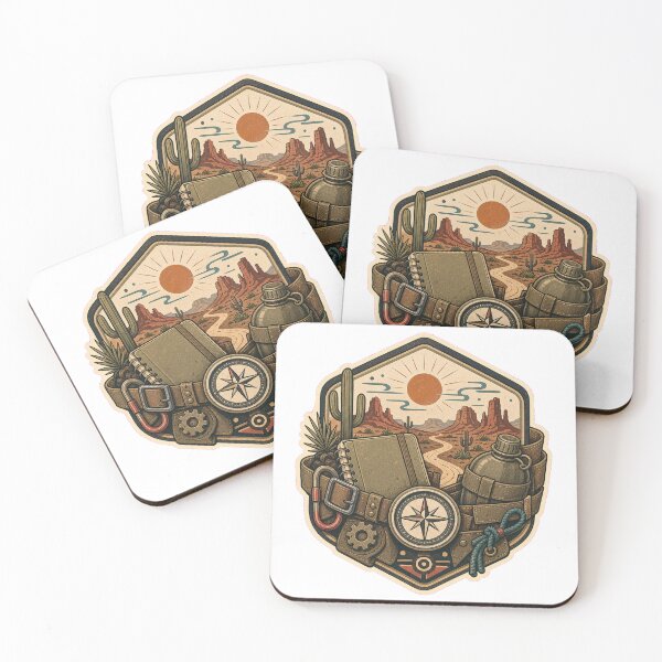 Item preview, Desert Utility Club Khaki Badge designed and sold by BrentonAndCo.