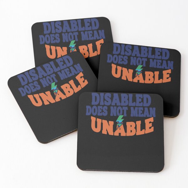 Item preview, Disability Awareness Disabled Does Not Mean Unable designed and sold by LuminOrb.