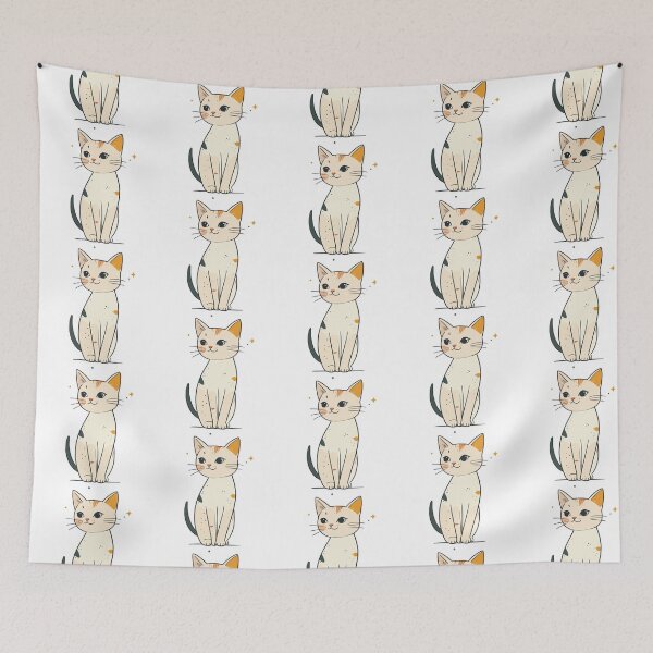 Item preview, Minimalist Sweet Spotted Calico Cat Celestial Wall Art designed and sold by BestChoiceService.