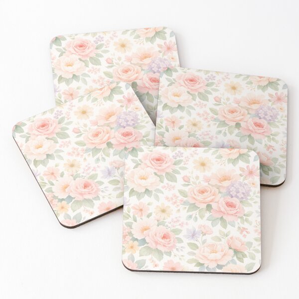 Item preview, Soft Pastel Floral Wallpaper designed and sold by Ve & Co.