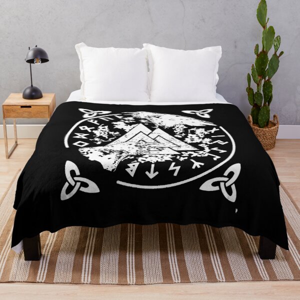 Item preview, BIRD Original - Viking Raven Valknut Runes Circle designed and sold by shopBird.