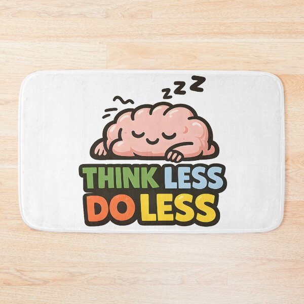 Item preview, Think Less Do Less Shirt Lazy Humor Minimalist Tee for Chill Introverts designed and sold by Denik Daily Crisis.