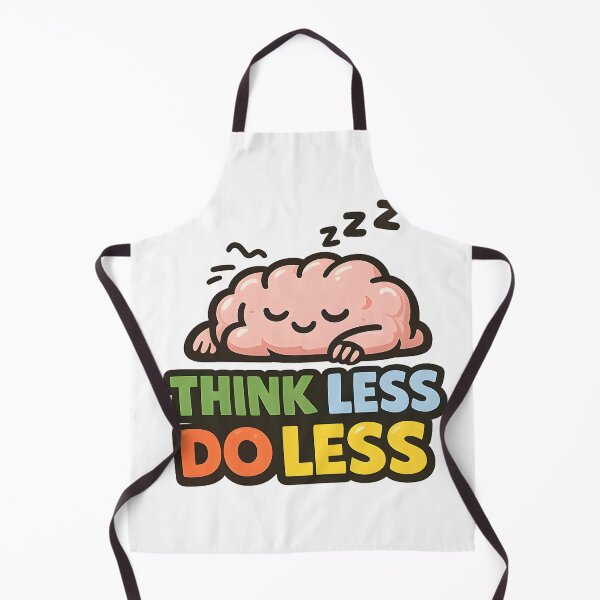 Item preview, Think Less Do Less Shirt Lazy Humor Minimalist Tee for Chill Introverts designed and sold by Denik Daily Crisis.