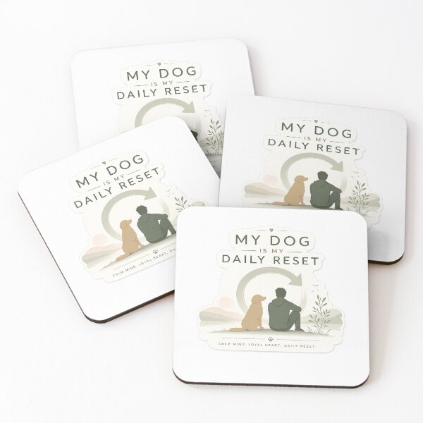 Item preview, My Dog Is My Daily Reset Calm Minimal Dog Lover Shirt designed and sold by Safe Haven Pets.