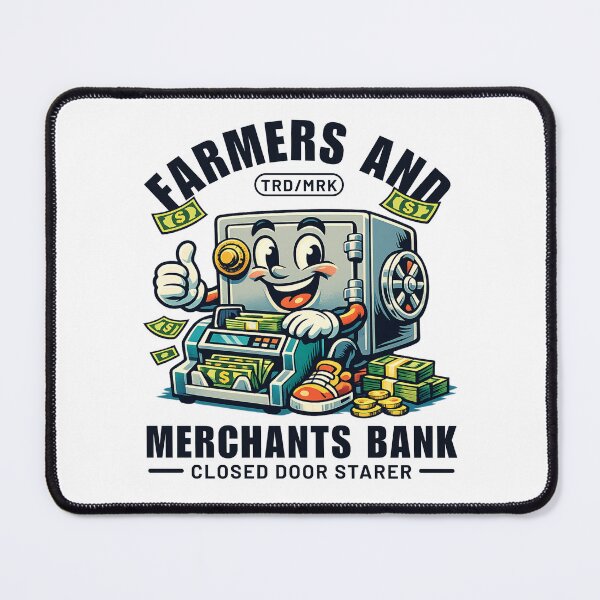 Item preview, Oklahoma : farmers and merchants bank closed door starer designed and sold by Peerless-Prime.