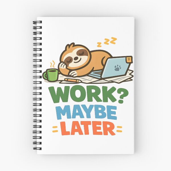 Item preview, Work Maybe Later Shirt Funny Procrastination Humor Tee for Lazy Office Workers designed and sold by Denik Daily Crisis.