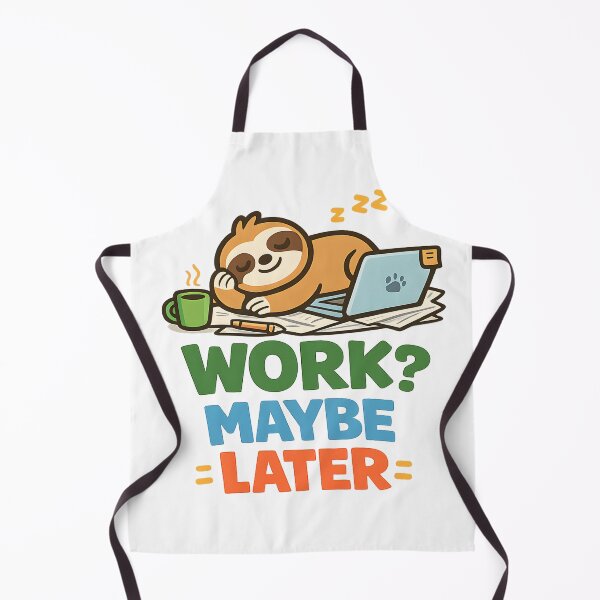 Item preview, Work Maybe Later Shirt Funny Procrastination Humor Tee for Lazy Office Workers designed and sold by Denik Daily Crisis.