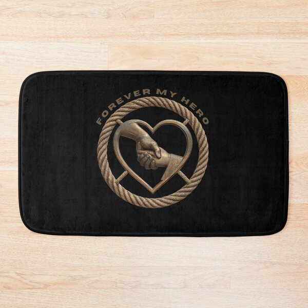 Item preview, Forever My Hero Dad and Child Heart Legacy Vintage Rope Emblem designed and sold by Larams Studio.