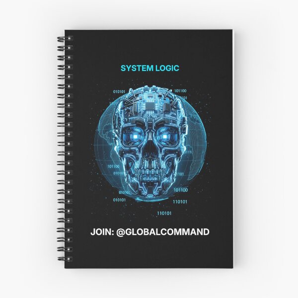 Item preview, System Logic: Universal Code Techwear Skull designed and sold by Global-Command.