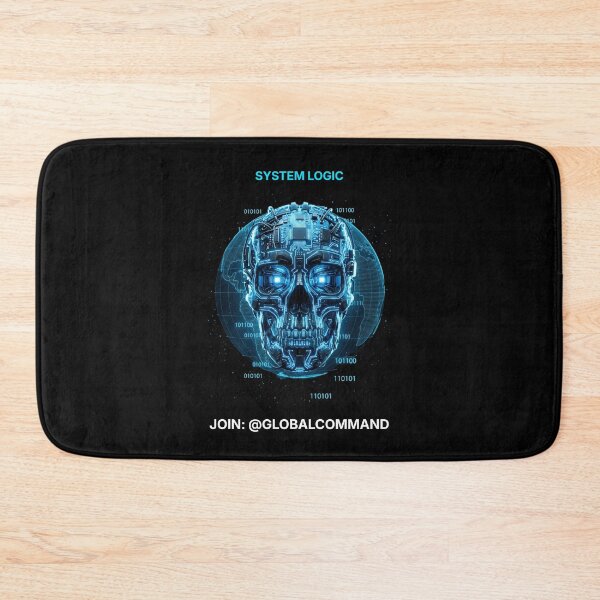 Item preview, System Logic: Universal Code Techwear Skull designed and sold by Global-Command.