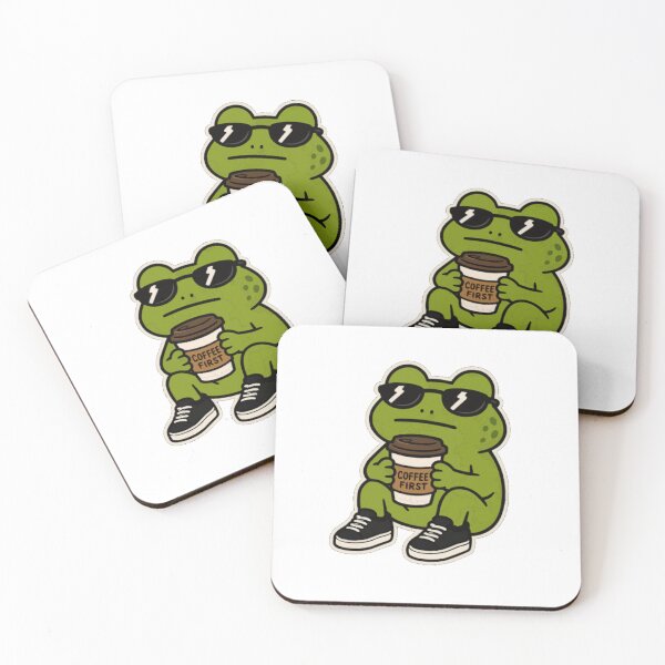 Item preview, Cool Frog Coffee First Design designed and sold by PINK FREE.