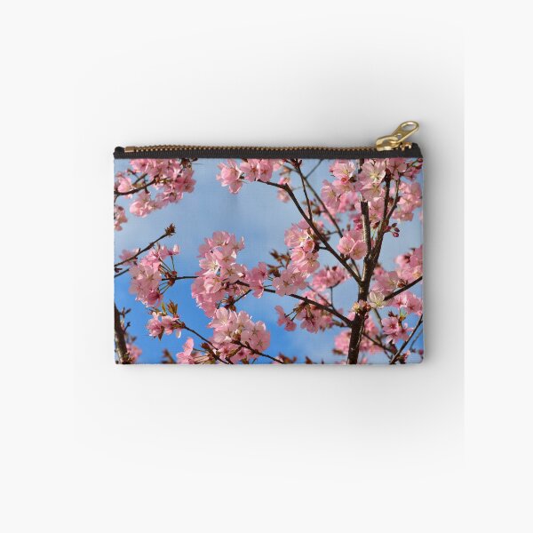 Item preview, Pink peach flowers on blue sky designed and sold by AsahiNoAme.