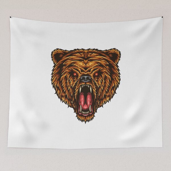 Item preview, The Great Power Of Bear - Strong Wildlife Nature Art designed and sold by 1001T-Shirt.